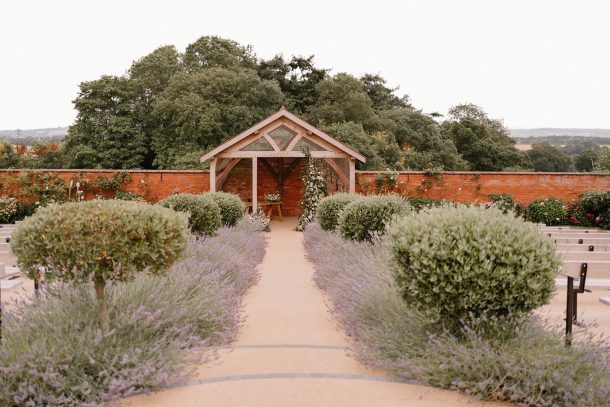 Lavendar aisle in Walled Garden by Sophie Mort Photography